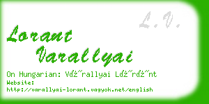 lorant varallyai business card